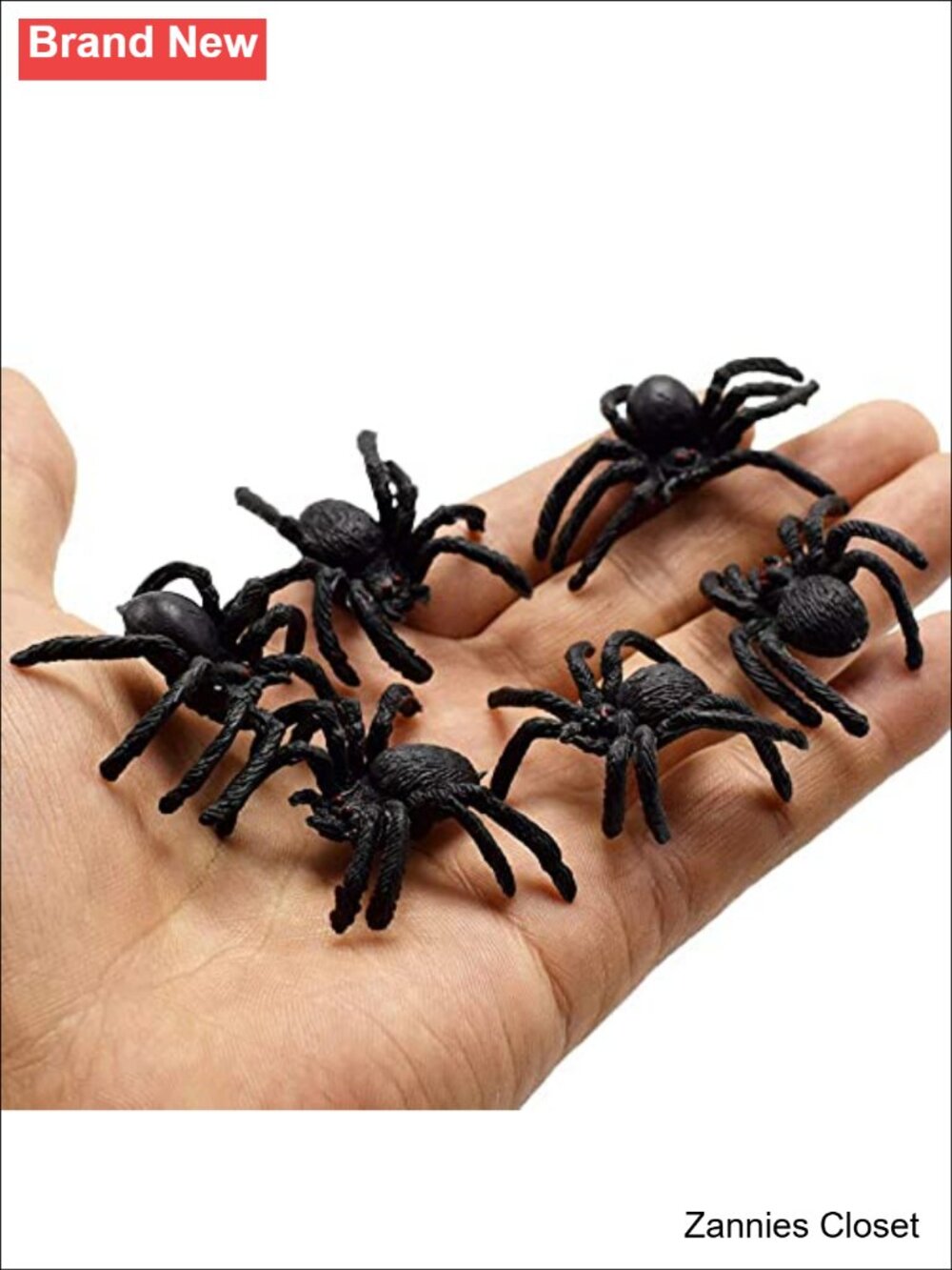 👻 30pc Realistic Plastic Spider Toys Halloween Prank Props Novelty Gag Toy